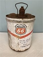 Vintage Philips 66 5 gallon can advertising gas