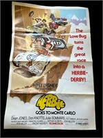 Vintage 1977 Disney's Herbie poster