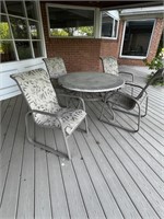 Stone Top Patio Table & Chairs