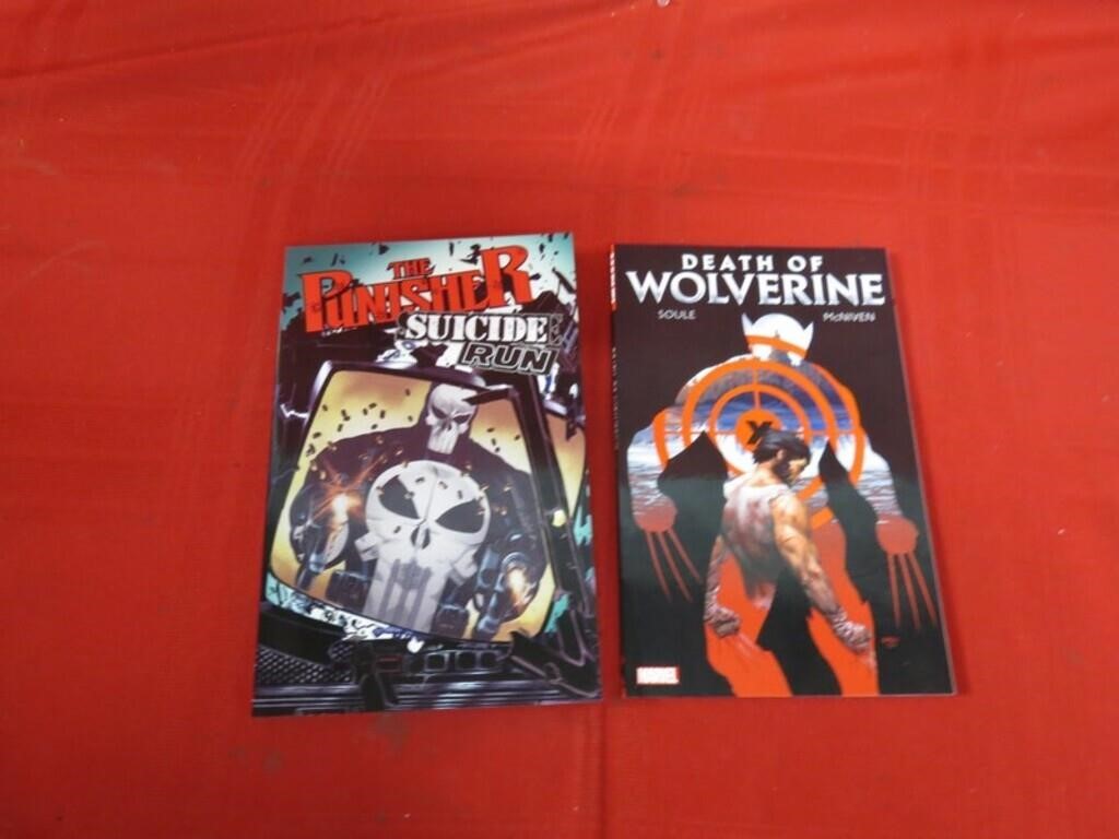 Wolverine & Punisher graphic novels books comic.