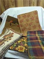 Fall Theme Tablecloths and Place Mats