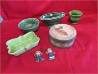 Vintage planters lot and misc.
