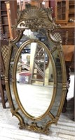 Hollywood Regency Style Ornate Mirror.