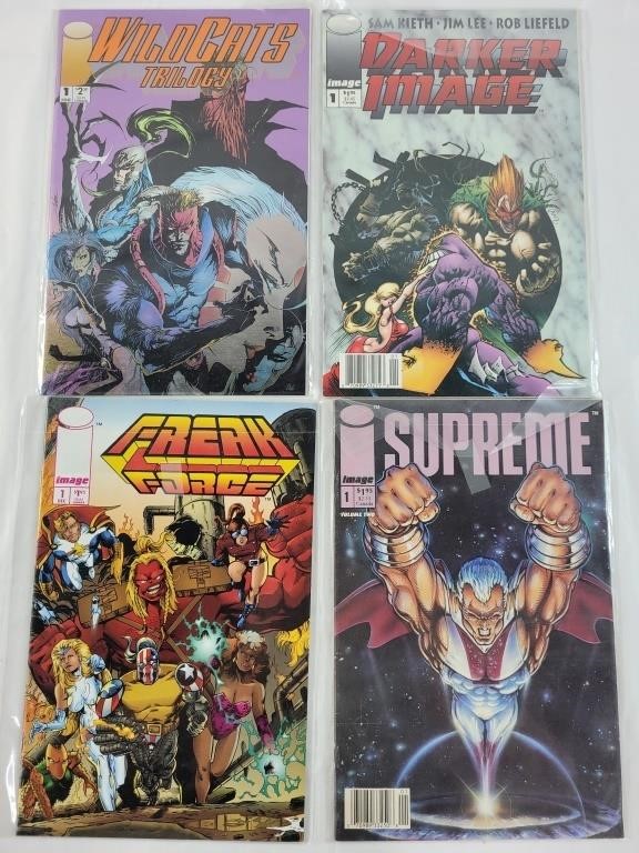 4 Image Comics including Supreme, Freak Force a