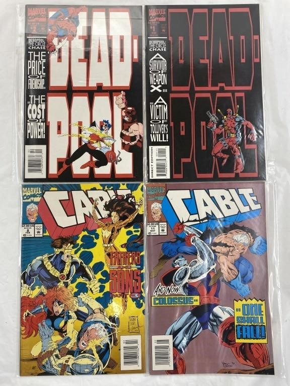 4 Marvel Comics, Including Dead-Pool & Cable
