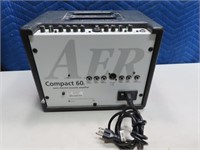 AER "Compact 60" Acoustic Amplifier *powering up*
