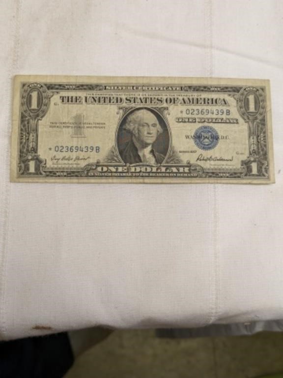 1957 Star/ Replacement One Dollar Silver Cert.