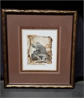 Pencil signed & dated lithograph - Monkey