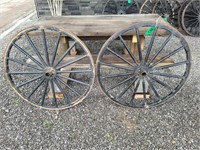 WOOD BUGGY WHEELS - 2 TIMES THE MONEY