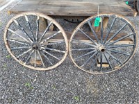 WOOD BUGGY WHEELS - 2 TIMES THE MONEY