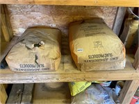 3- 100 lb bags slag- sandblasting material