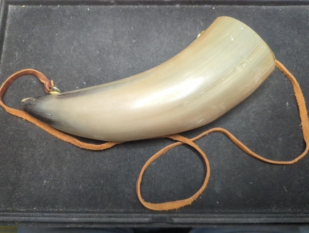 Renaissance Faire carved drinking horn