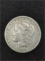 1878-CC Morgan Silver Dollar coin marked XF