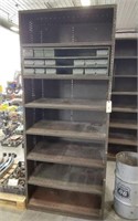 METAL SHELVING UNIT- WITH A SECTION OF OULL OUT