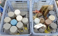 ASSORTED SPRAY PAINT CANS- CONTENTS OF 2 CRATES