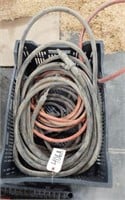 2 TRUCK AIR HOSES- GLAD HAND ON ONE END- CONTENTS
