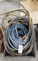 3 TRUCK AIR HOSES- GLAD HAND ON ONE END- CONTENTS