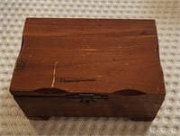 Wooden Jewelry Box Rustic Box Storage Stash Box