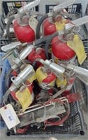 FIRE EXTINGUISHERS LOT- CONTENTS OF CRATE