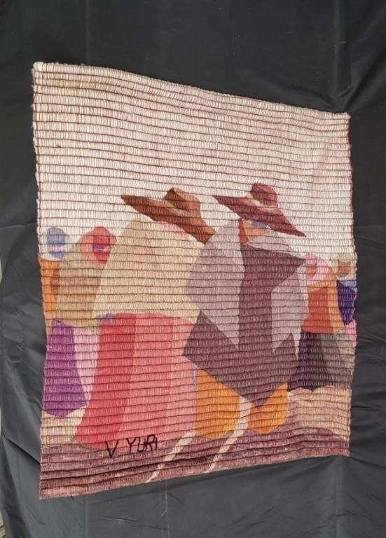 Peruvian hand woven wool tapestry