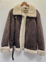 St. John's Bay Leather Jacket with Faux Fur Lining
