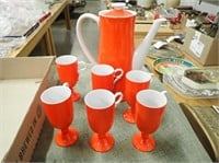 Amthor Imports Coffee Server w/ (6) Cups!