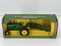 John Deere 3020 Tractor w/4 bottom plow 1/16 scale