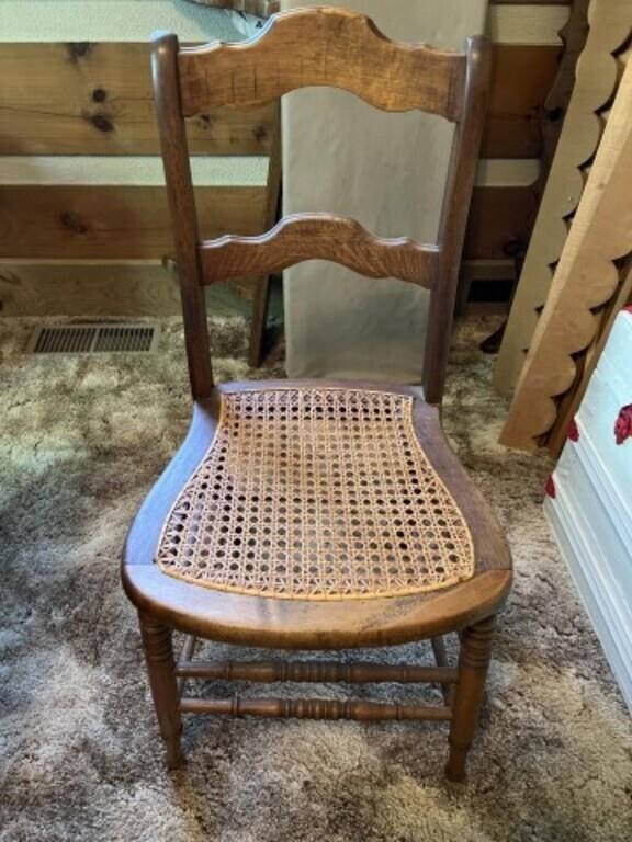 Antique Cane Seat Chair