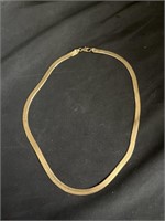 14k gold necklace, 18"l.