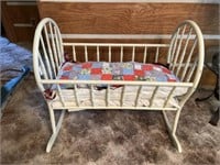 Antique Bentwood Cradle 37"L