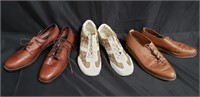 Three pairs of designer-style shoes