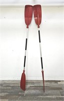 Professional pair of kayak paddles, fiberglass &