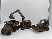 Camo ERTL Sample Dozer, Excavator, Dump Truck
