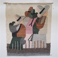 Peruvian woven wool tapestry