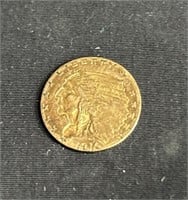 1910 gold liberty 2 1/2 dollar coin e pluribus