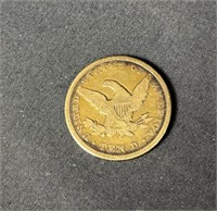 1849 Gold Liberty coin
