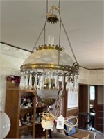 Antique Prism Library Lamp