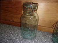 nice quart size canning jar telephone jar