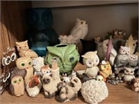Collection of Owl Figurines