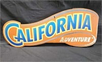 Vintage sign from The California Adventure Park,