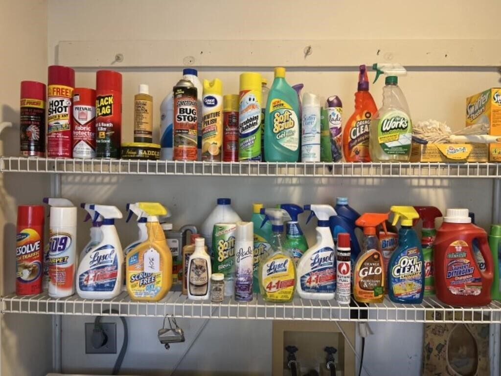 Large Assortment of Cleaning Supplies
