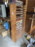 Wooden Shelf  60"H x 22"W x 11"D (No Contents)