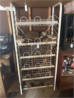 Metal Rack & Remaining Contents
