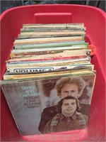 Collection of vintage vinyl records - Simon and