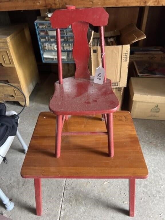 Child's Table & 1 Chair