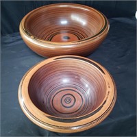 Signed Creazioni in Legno Valtellina wood bowls