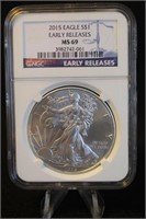 2015 Certified 1oz .999 Silver U.S. American Eagle