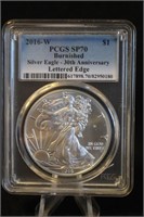 2016-W West Point Burnished American Silver Eagle