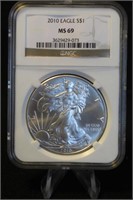 2010 Certified 1oz .999 Silver U.S. American Eagle
