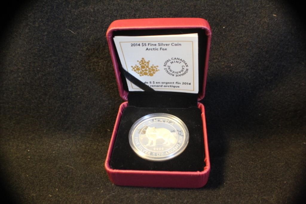 2014 Canada Silver Commemorative Arctic Fox Coin